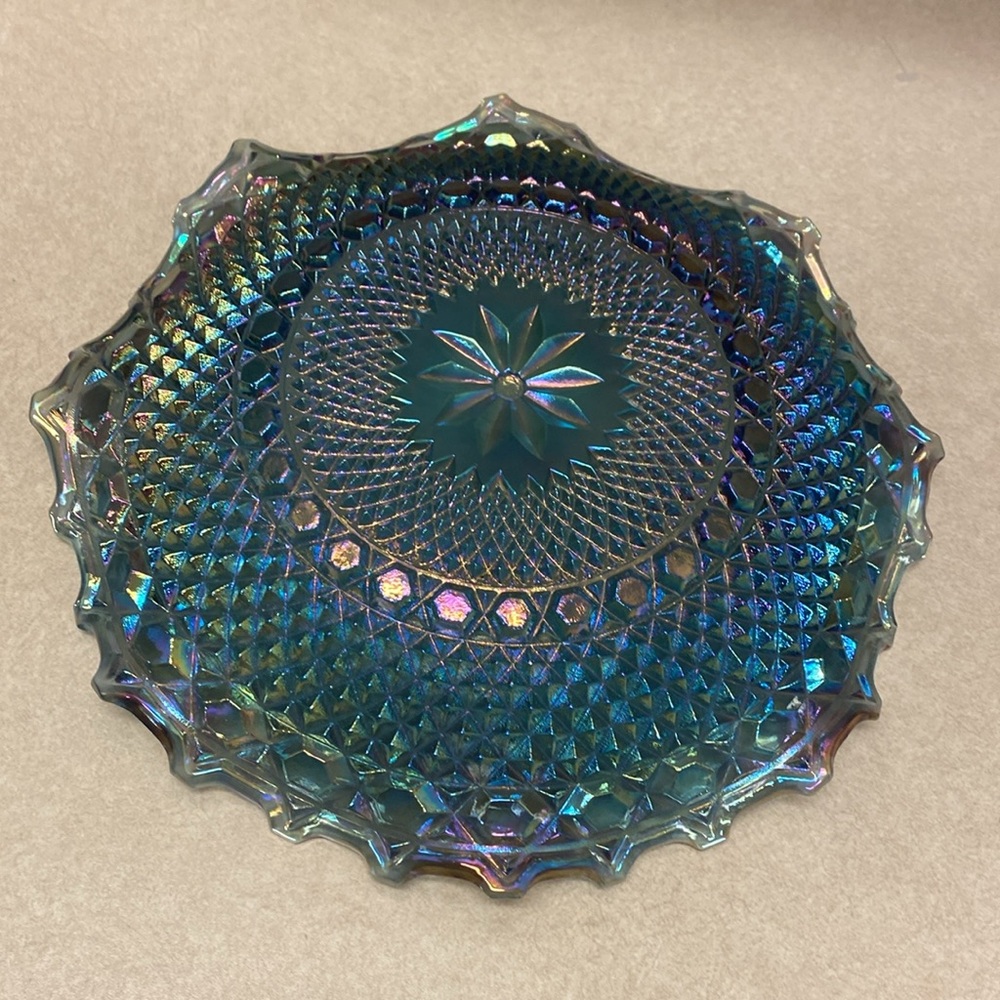 Carnival blue plate - Picture 3 of 3
